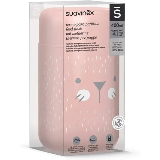 Suavinex Pot Isotherme Hygge Rose 400ml - Image 1