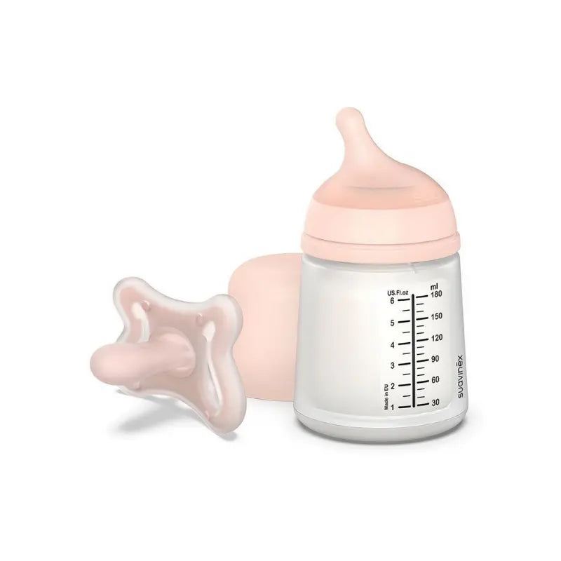 Suavinex Set Biberon Zero.Zero 180 ml avec Sucette - Image 1
