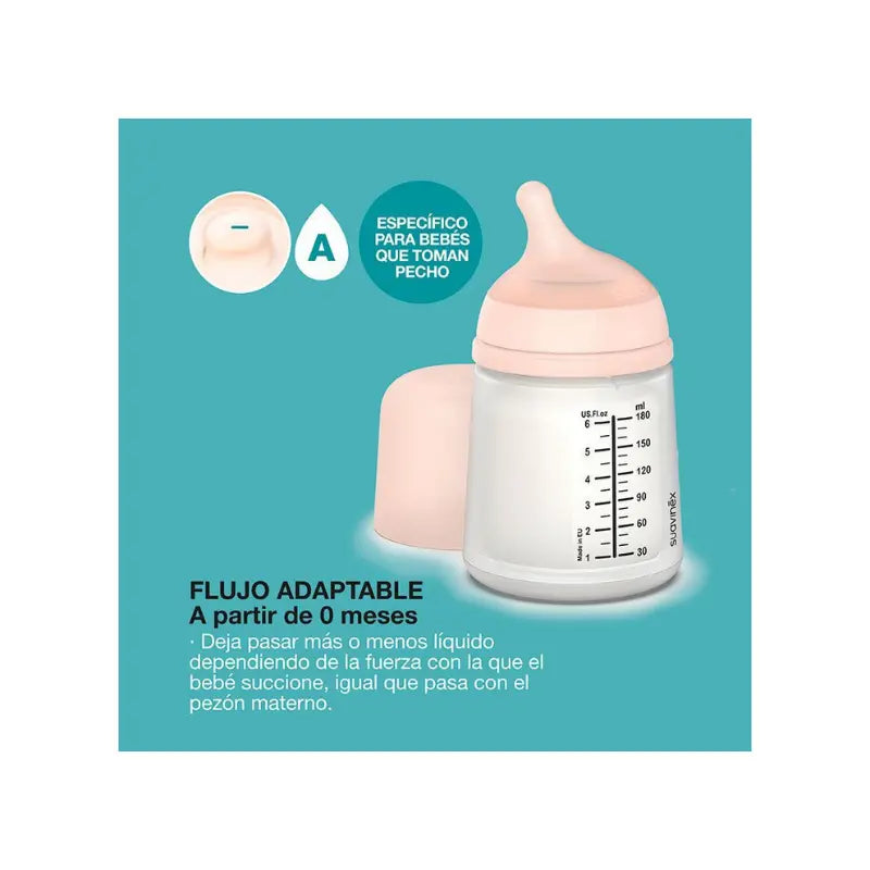 Suavinex Set Biberon Zero.Zero 180 ml avec Sucette - Image 4