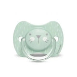 Suavinex Sucette Premium 0-6 mois avec tétine symétrique silicone "Baby lapin" - Vert - Image 1