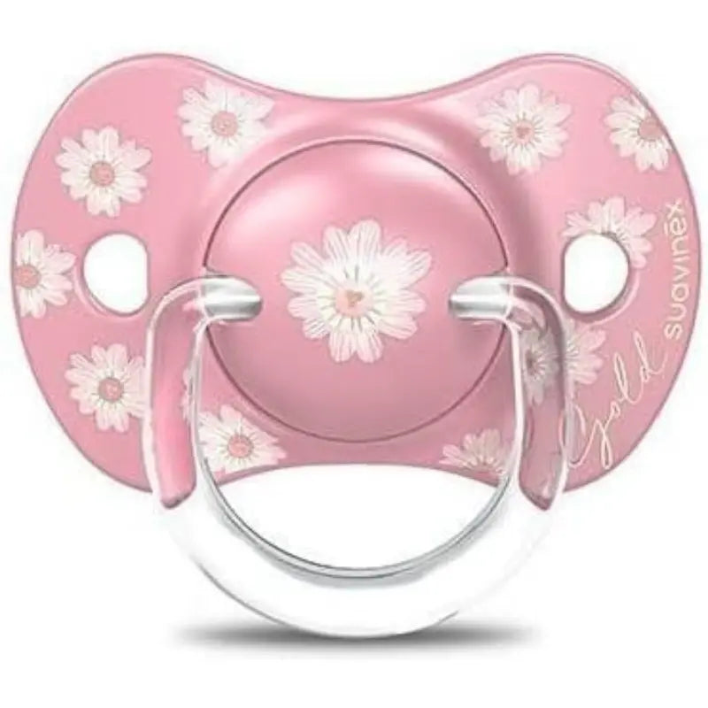 Suavinex Sucettes Gold Edition pour enfants +18 mois Rose - Fleur - Image 1