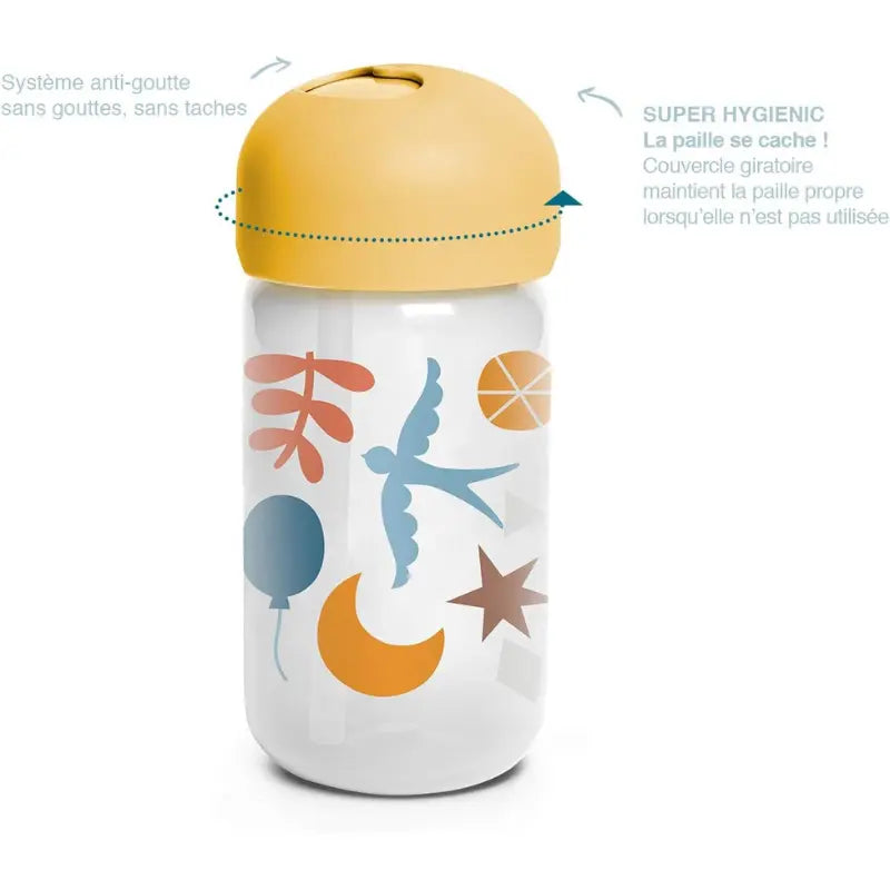 Suavinex Tasse avec paille 340ml - Forêt Jaune - Image 2