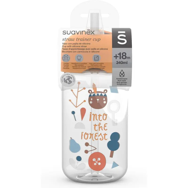 Suavinex Tasse avec paille 340ml - Forêt Jaune - Image 4