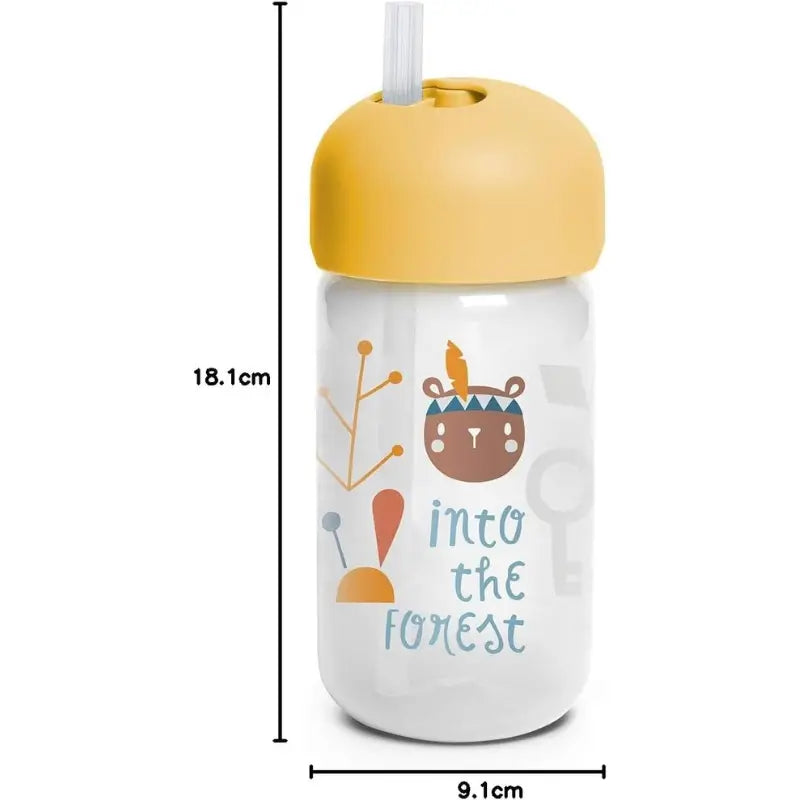 Suavinex Tasse avec paille 340ml - Forêt Jaune - Image 6