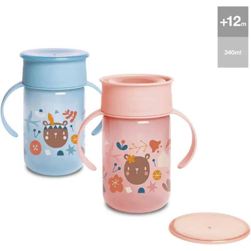 Suavinex Tasse d’apprentissage 360º – Rose - Image 3