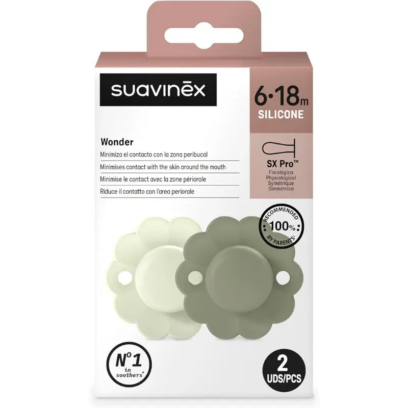 Suavinex Wonder SX Pro Suther , lot de 2 - Aqua/Vert - Image 3