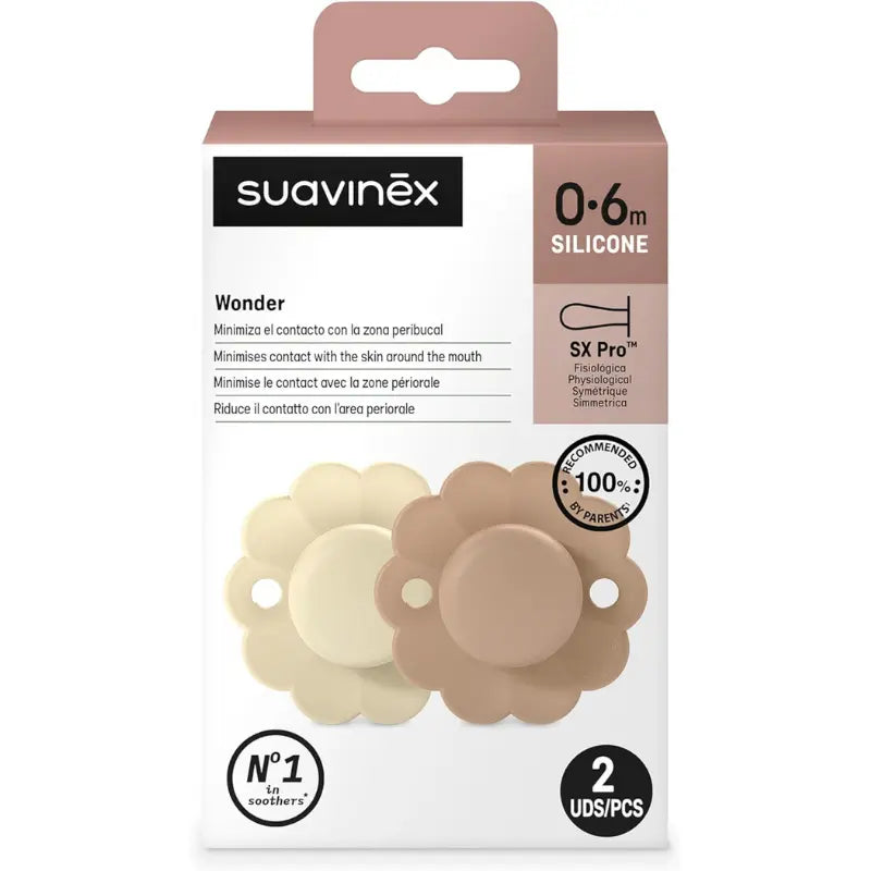Suavinex Wonder SX Pro Suther  lot de 2 - Gray/Liège - Image 2