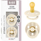 Sucette Bibs Colour Studio Lot de 2 – Ronde, Latex Naturel, Sans BPA – Ivoire, Vanille - Pin