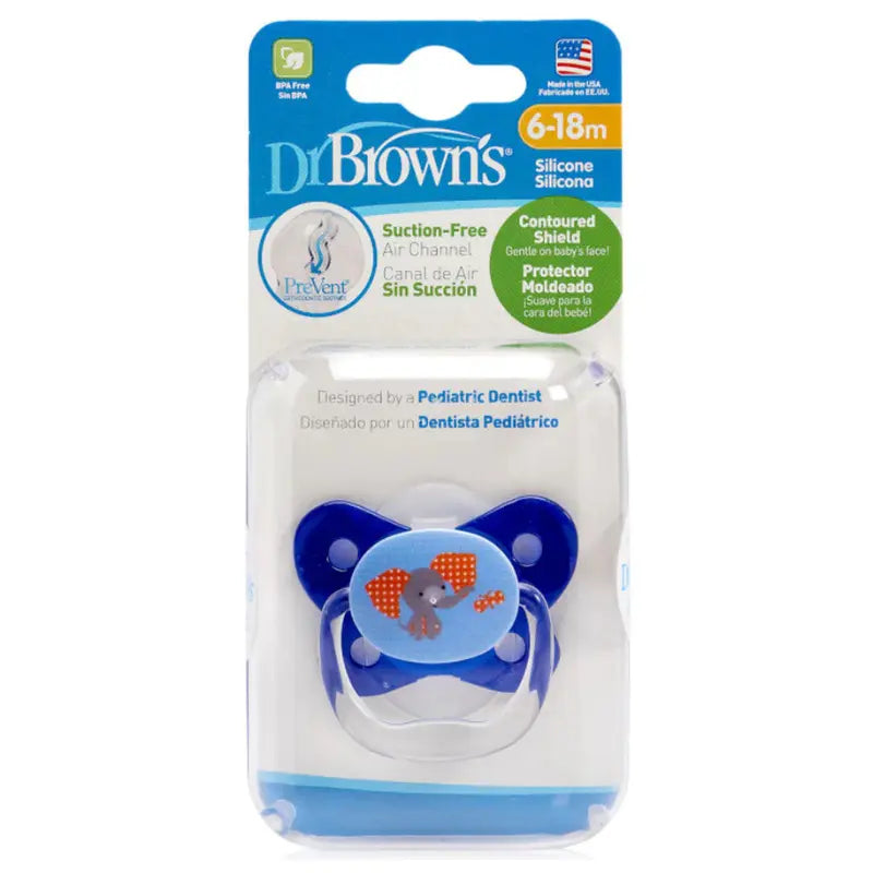 Sucette Dr. Brown's BUTTERFLY SHIELD Stage2 6-18M - Bleu - Image 2