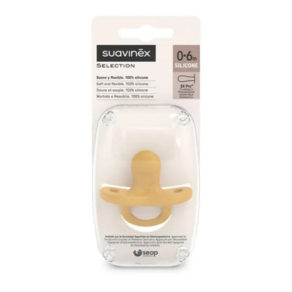 Sucette réversible en silicone Colour Essence Moutarde