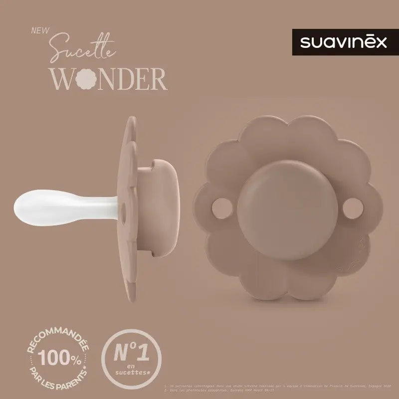 Sucette Wonder 6/18mois SUAVINEX Raw Umber - Image 2