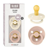 Sucettes BIBS Color Latex - Ivoire + Blush - Lot de 2 - Image 1