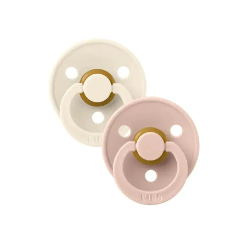 Sucettes BIBS Color Latex - Ivoire + Blush - Lot de 2 - Image 2
