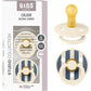 Sucettes Bibs Colour Studio Lot de 2 – Tétine ronde, Latex Naturel, Sans BPA – Bleu Acier, Ivoire - Pin