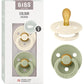 Sucettes BIBS Colour Symétriques – Sans BPA, Tétine Symétrique en Latex Naturel – Ivoire-Sauge - Image 1