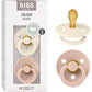 Sucettes BIBS Colour Symétriques – Sans BPA, Tétine Symétrique en Latex Naturel – Ivoire/Sauge