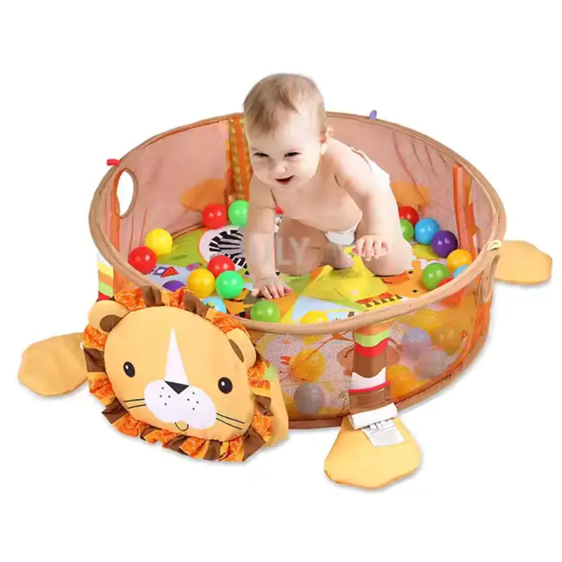 Tapis de jeu 3 en 1 pour bébé  Lion - Image 2