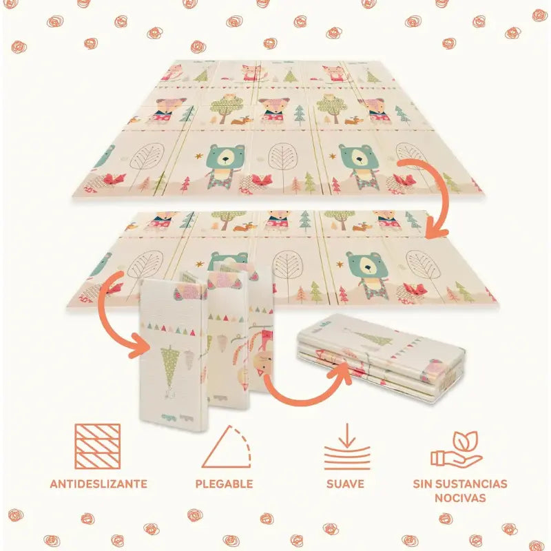 Tapis de jeu double face pour bébé 150 x 200 cm - Image 2