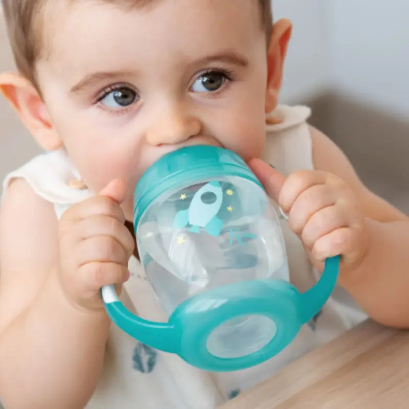 Tasse d'apprentissage bleu Étape 1 - Brille dans le noir +6 MOIS - Image 3