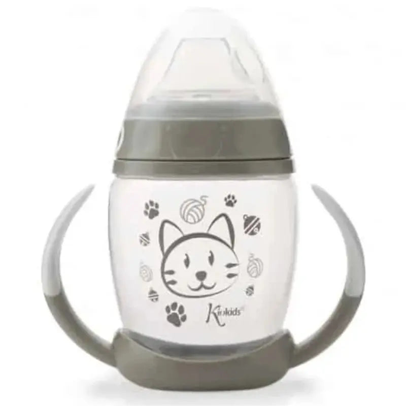 Tasse d’apprentissage Step 1 gris – Kiokids +6 MOIS - Image 1