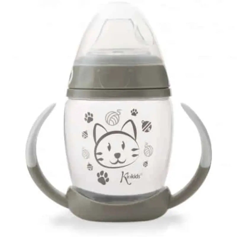 Tasse d’apprentissage Step 1 gris – Kiokids +6 MOIS - Image 4
