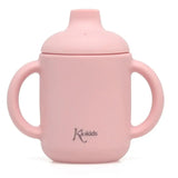 Tasse en silicone Rose avec poignées +4 MOIS - Image 1