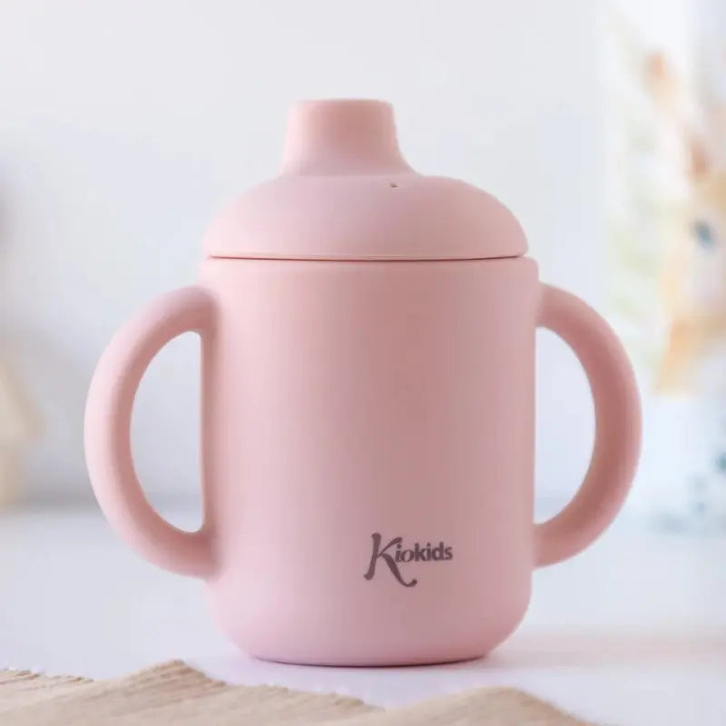 Tasse en silicone Rose avec poignées +4 MOIS - Image 2