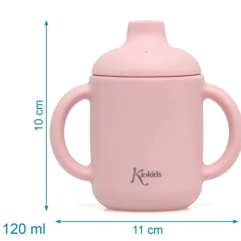 Tasse en silicone Rose avec poignées +4 MOIS - Image 4