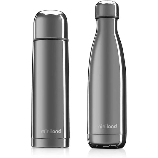 Thermos liquide et bouteille 500ml  Argenté - miniland - Image 1