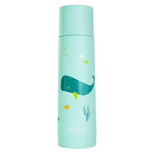 Thermos liquide Miniland Whaley 500 ml - Vert - Image 1