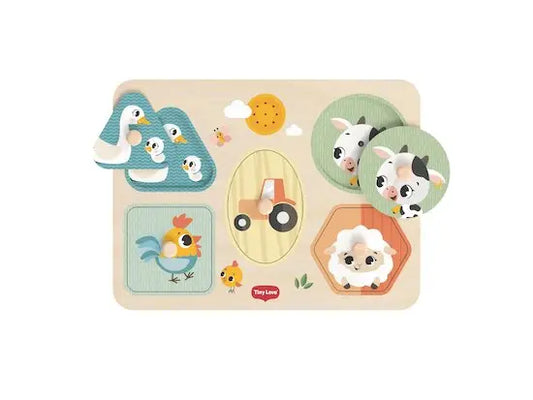 Tiny Love Puzzle musical en bois Farmers - Image 3