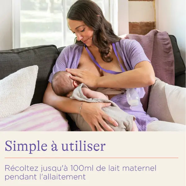 Tire-lait silicone - recueil lait Lansinoh - Image 2