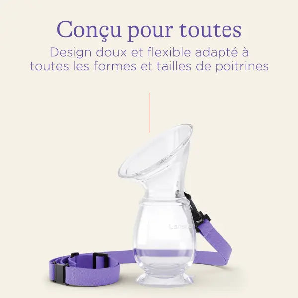 Tire-lait silicone - recueil lait Lansinoh - Image 3