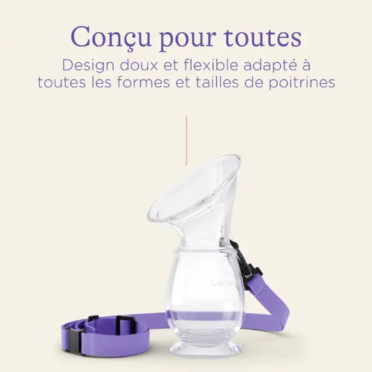 Tire-lait silicone - recueil lait Lansinoh - Image 3
