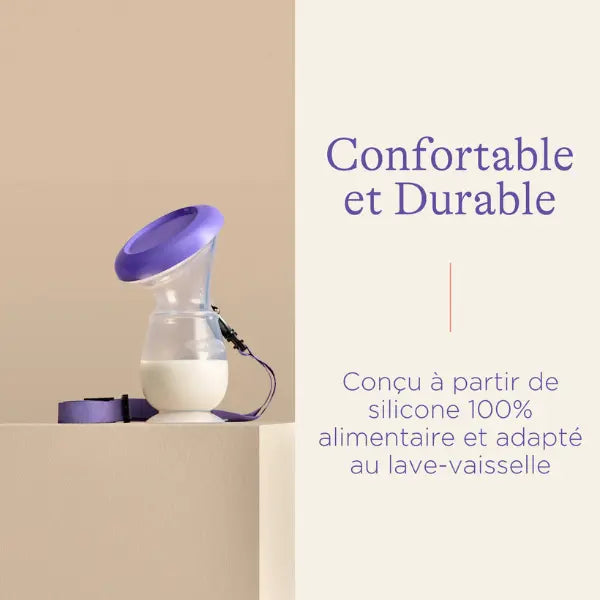 Tire-lait silicone - recueil lait Lansinoh - Image 5