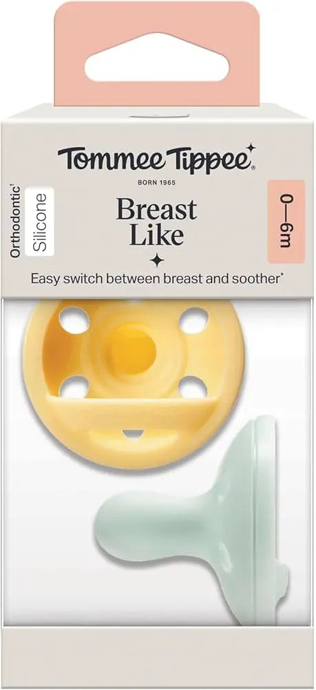 Tommee Tippee Lot de 2 sucettes Breastlike 0-6 mois - Image 1