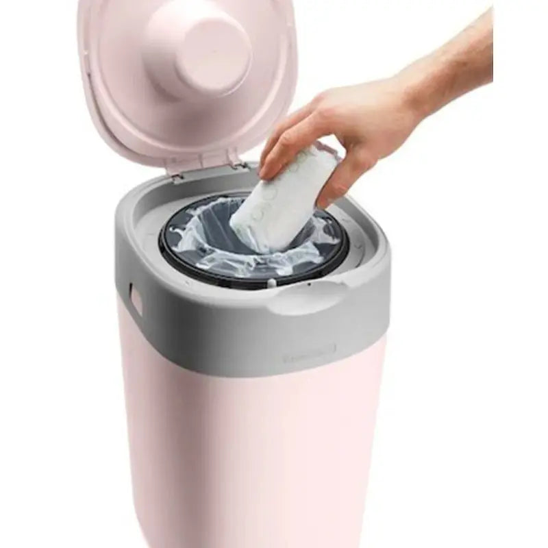 Tommee Tippee Poubelle à couches Anti-Odeur Twist - Click - Rose - Image 4