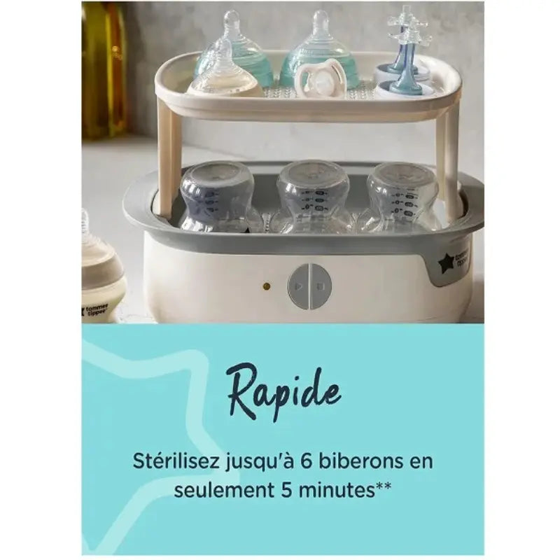 Tommee Tippee Stérilisateur Électrique à Vapeur Blanc - Image 3