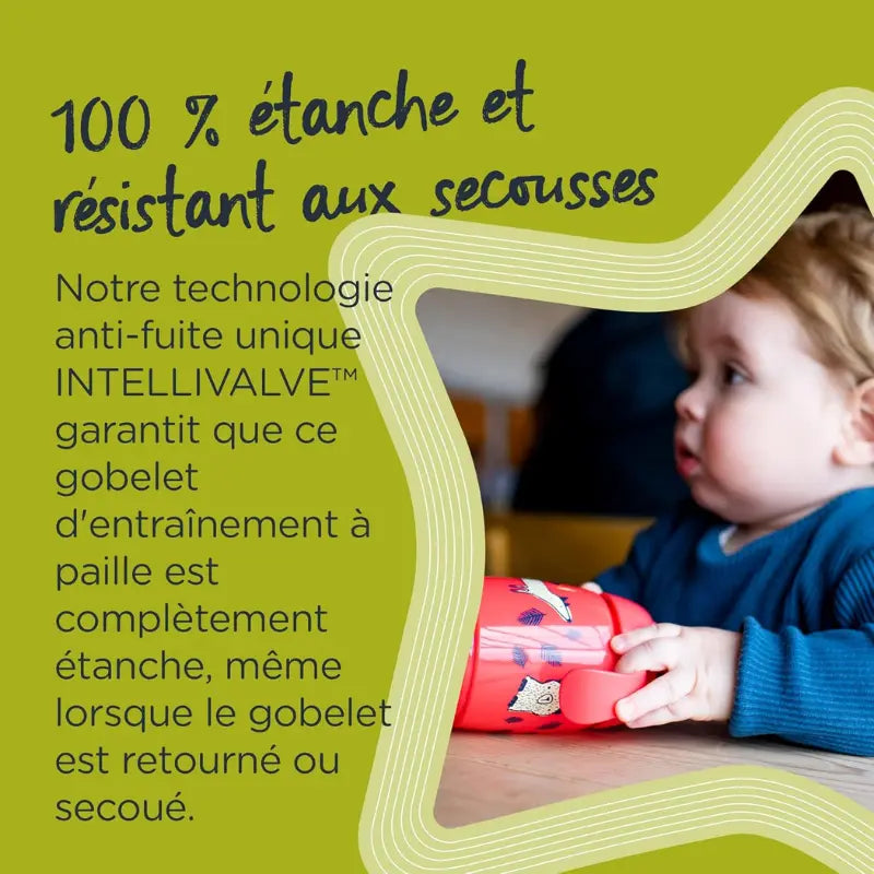 Tommee Tippee Tasse à paille Super Star 300ml - Vert - Image 3