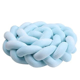 Tour de Lit Tressé Bleu Turquoise - Image 1