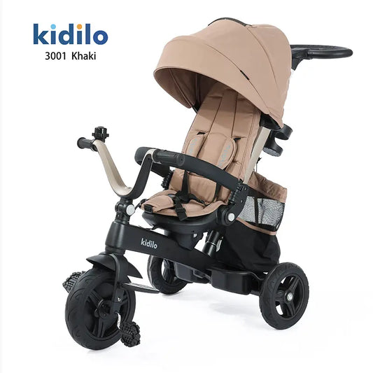 Tricycle pour Enfants 2-4 Ans en beige - Image 1