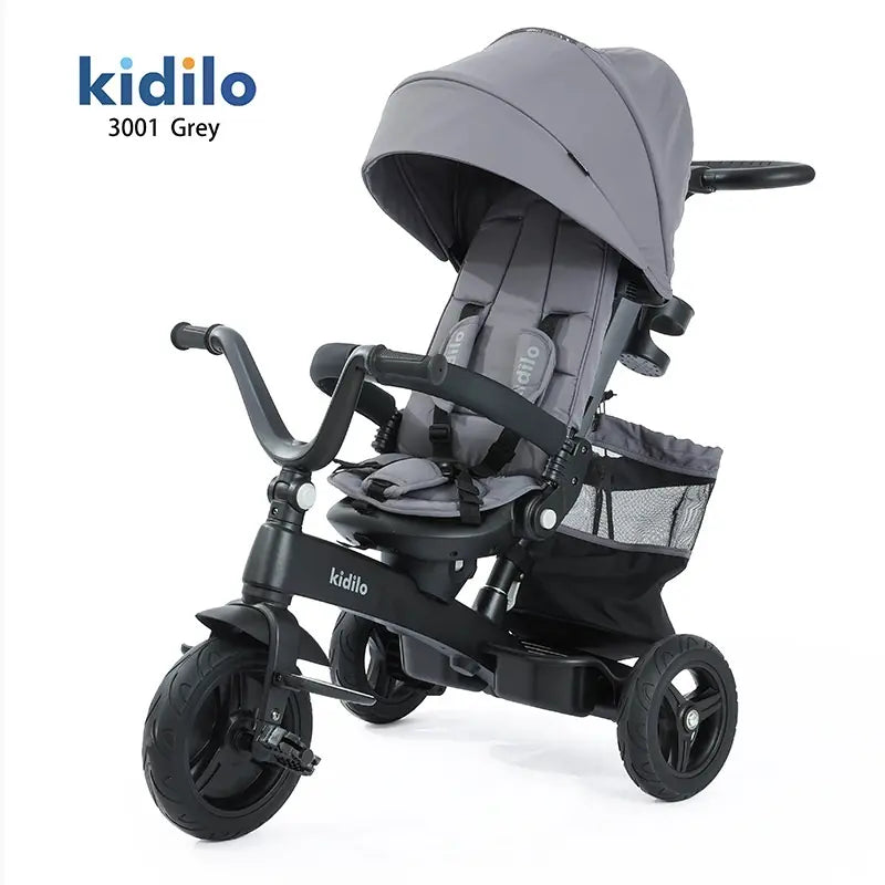 Tricycle pour Enfants 2-4 Ans en gris - Image 1