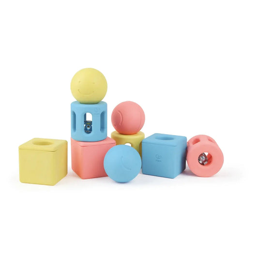 Trio de jouets géométriques en riz - Image 1