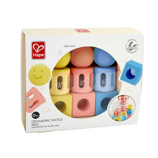 Trio de jouets géométriques en riz - Image 3