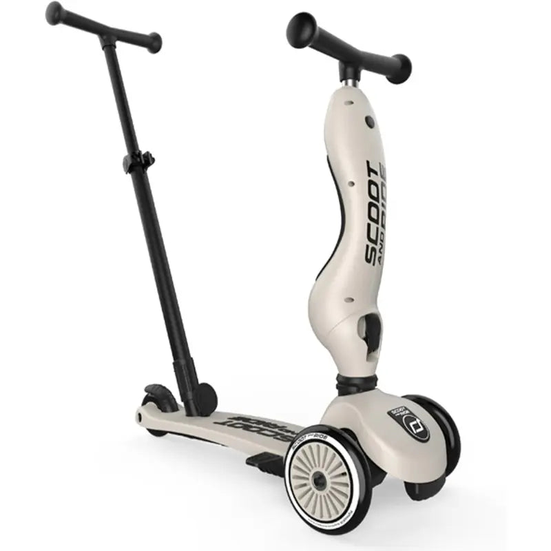 Trottinette 2 en 1 pour enfant avec guidon Blanc - SCOOT AND RIDE - Image 1