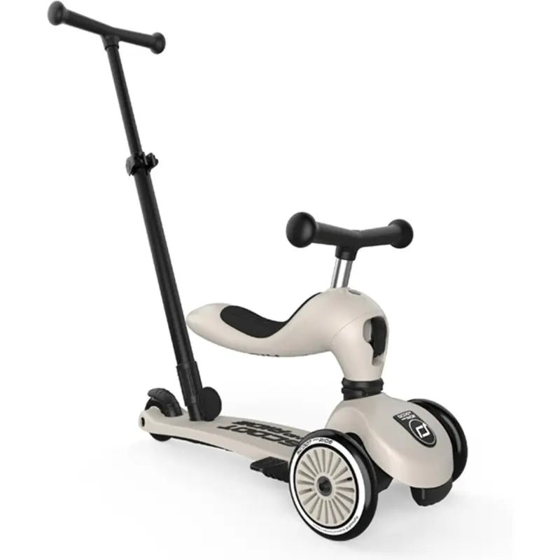 Trottinette 2 en 1 pour enfant avec guidon Blanc - SCOOT AND RIDE - Image 2