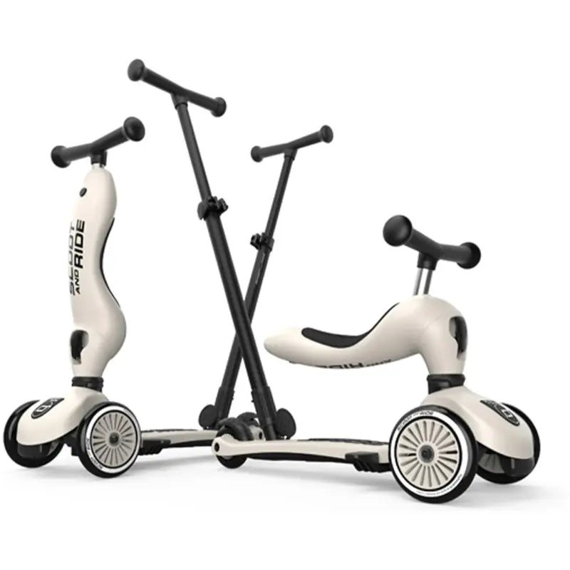 Trottinette 2 en 1 pour enfant avec guidon Blanc - SCOOT AND RIDE - Image 7