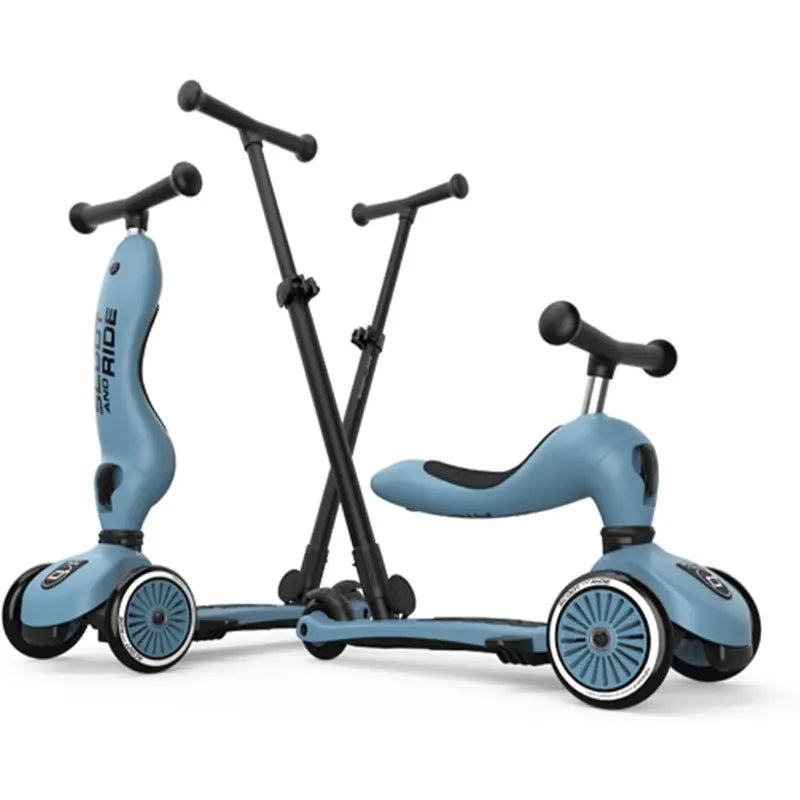 Trottinette 2 en 1 pour enfant avec guidon Bleu - SCOOT AND RIDE - Image 4