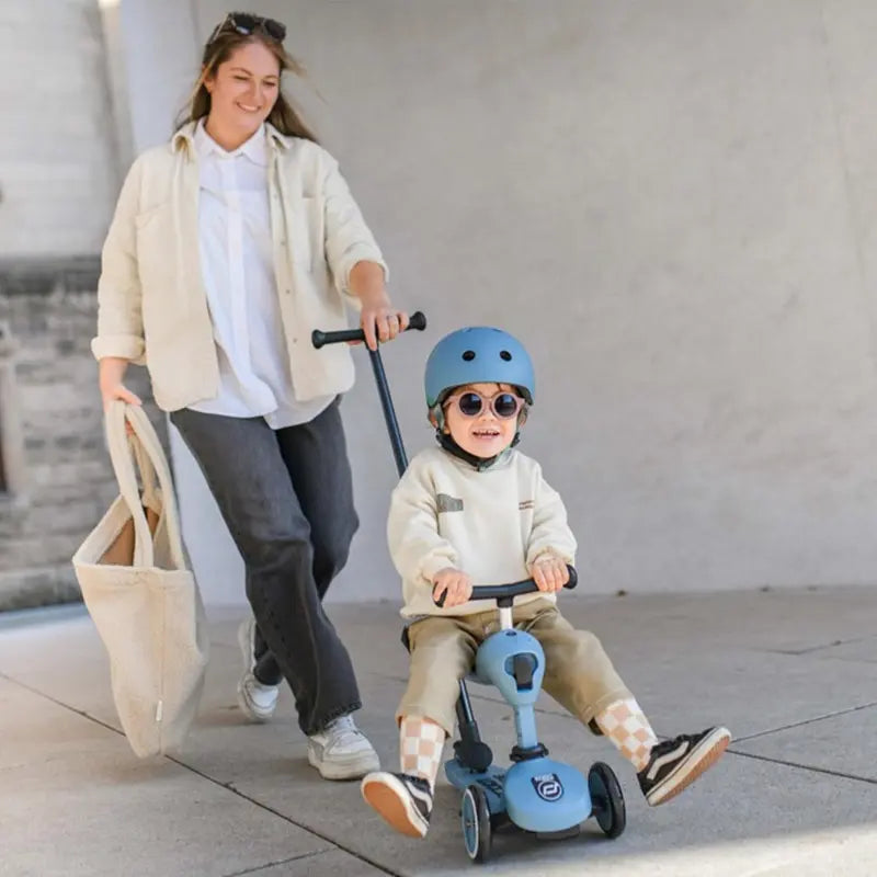 Trottinette 2 en 1 pour enfant avec guidon Bleu - SCOOT AND RIDE - Image 5
