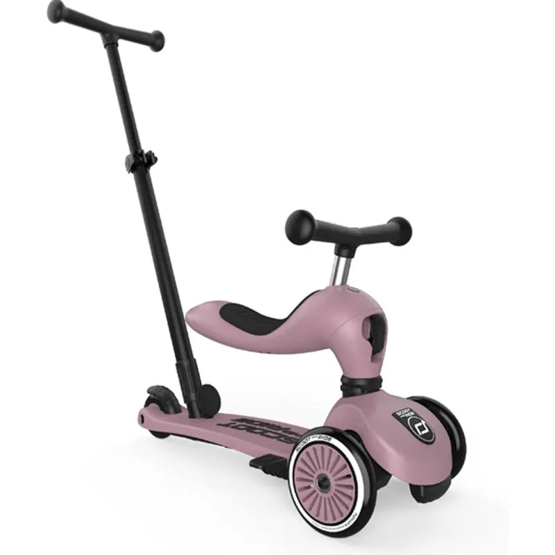 Trottinette 2 en 1 pour enfant avec guidon Rose - SCOOT AND RIDE - Image 1